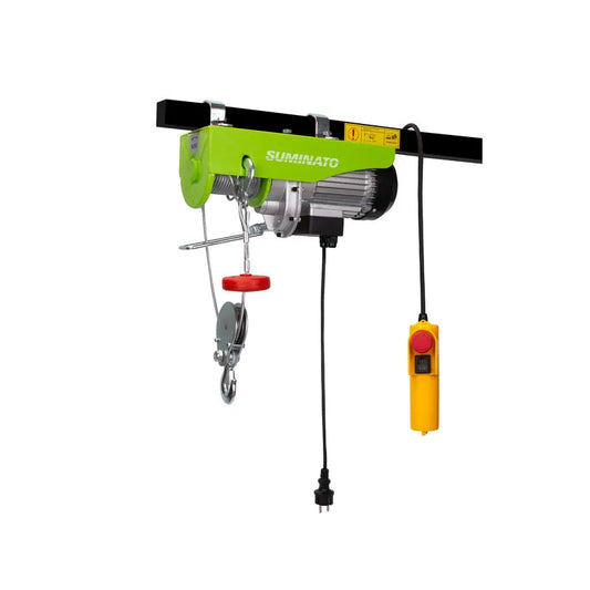 TECLE ELECTRICO CON CABLE DE ACERO 12M x 200/400 KG x 950W 220V - SUMINATO SUMINATO