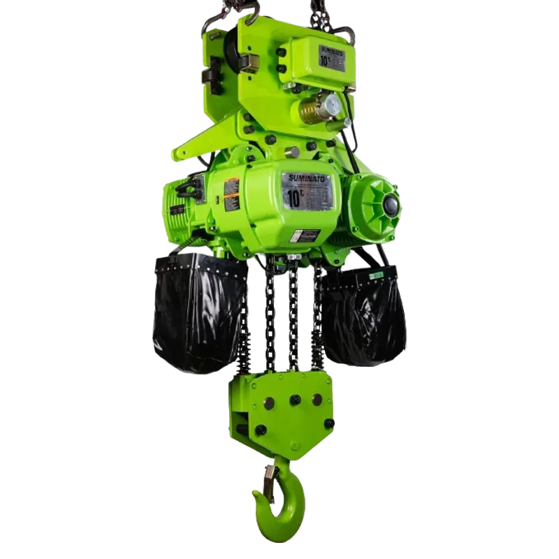 TECLE CADENA TRIFASICO CON CARRO 6 METROS 10 TONELADAS 380V DE 1 VELOCIDAD + 2 BOTONERAS SUMINATO